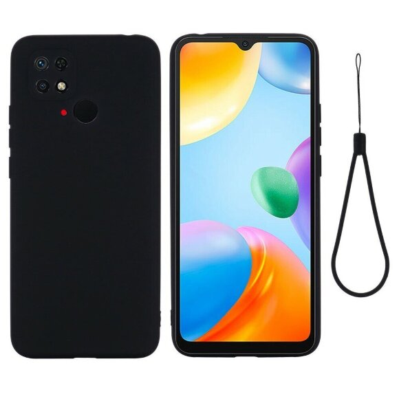 Силиконовый чехол Mobile Shell для Xiaomi Redmi 10C (черный)