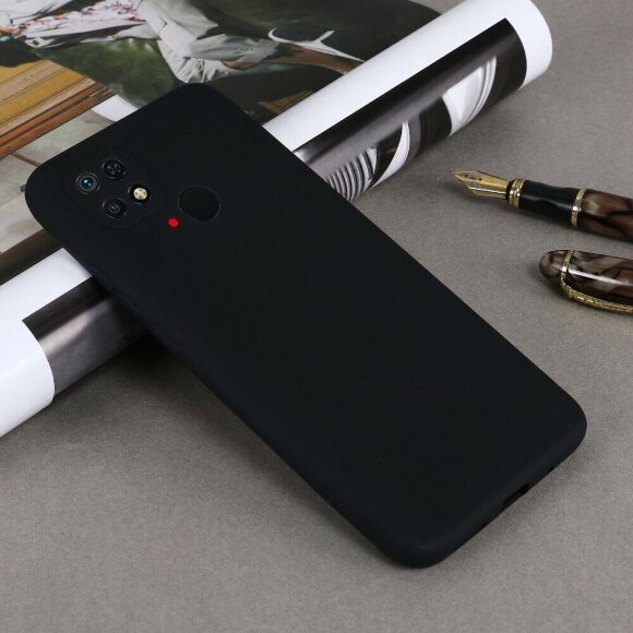 Силиконовый чехол Mobile Shell для Xiaomi Redmi 10C (черный)