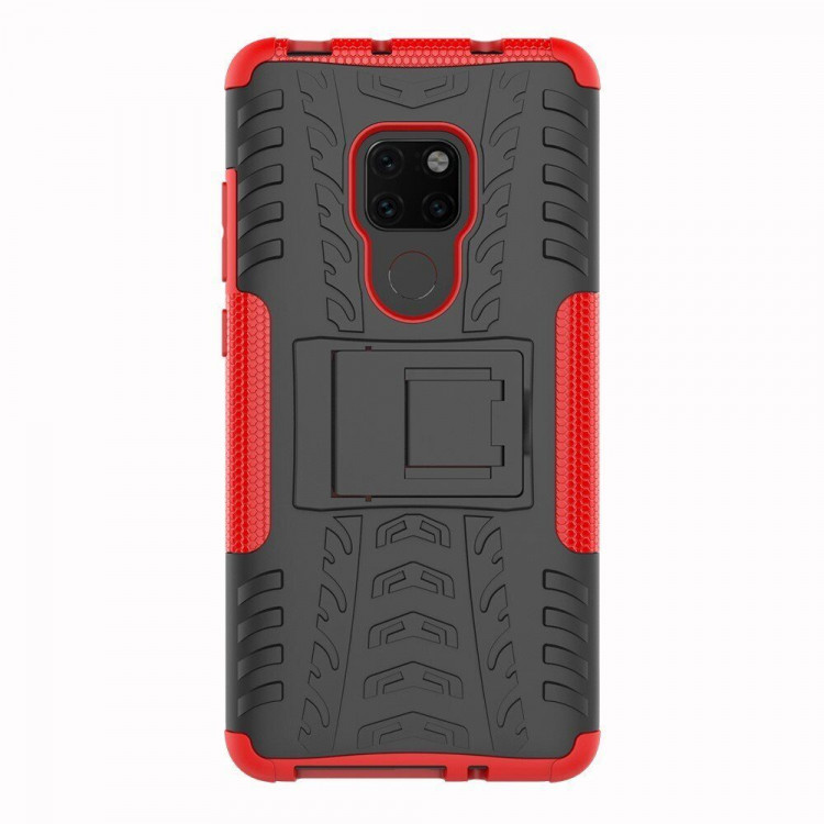 Чехол Hybrid Armor для Huawei Mate 20 (черный + красный)