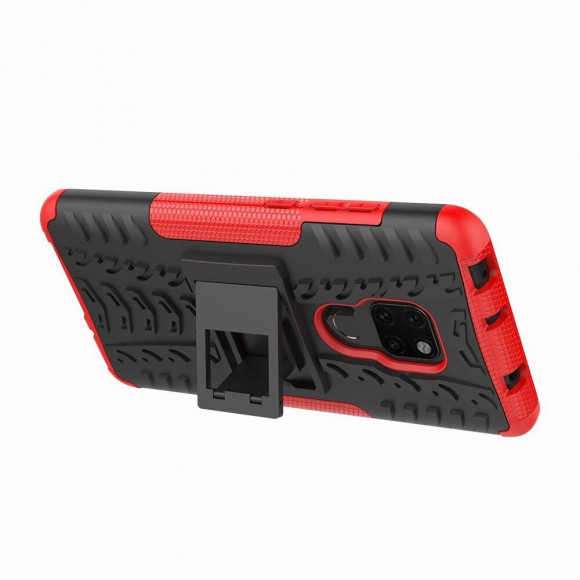 Чехол Hybrid Armor для Huawei Mate 20 (черный + красный)