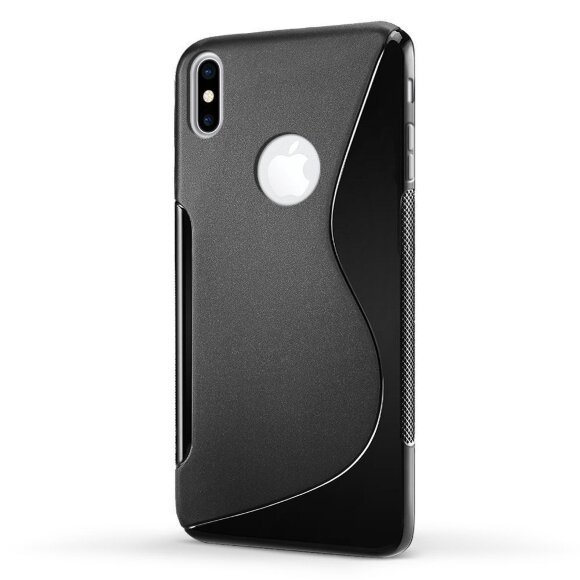 Нескользящий чехол для iPhone X / ХS (черный) Нескользящий чехол для iPhone X / ХS (черный)