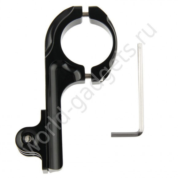 Удлиненное алюминиевое крепление на велосипед для GoPro HD Hero / Hero 2 / Hero 3 (черный)