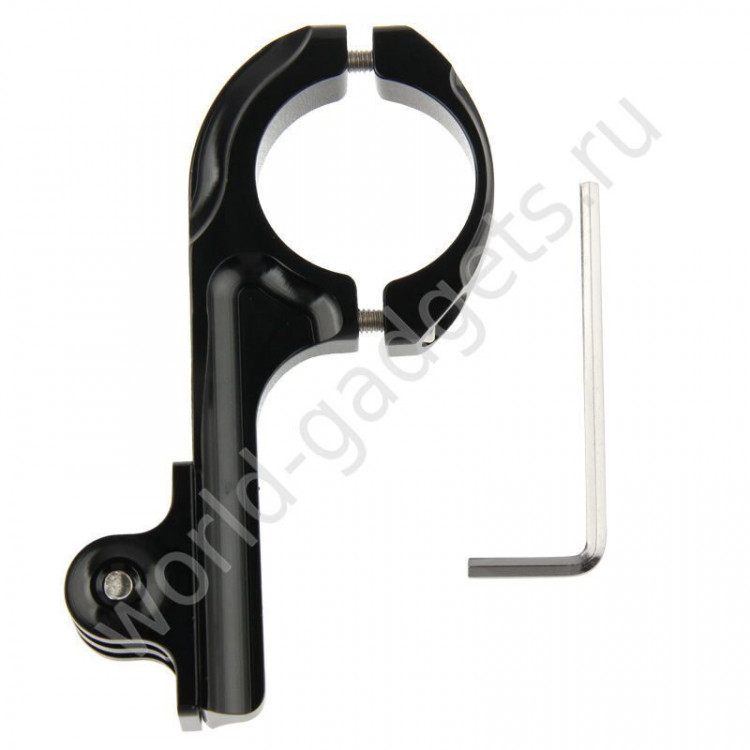 Удлиненное алюминиевое крепление на велосипед для GoPro HD Hero / Hero 2 / Hero 3 (черный)