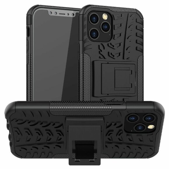 Чехол Hybrid Armor для iPhone 12 Pro Max (черный)