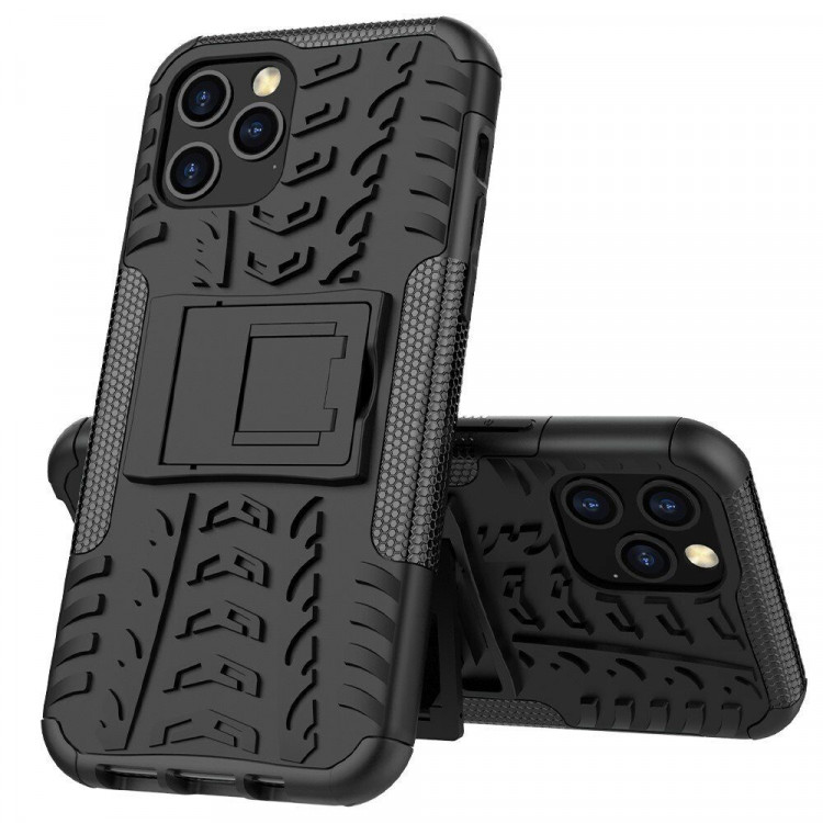 Чехол Hybrid Armor для iPhone 12 Pro Max (черный)