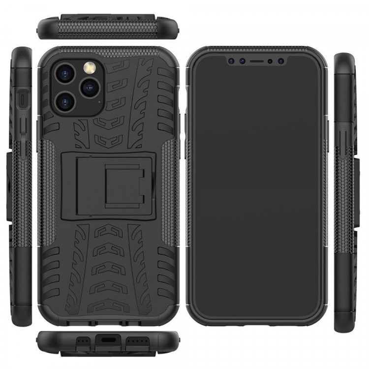Чехол Hybrid Armor для iPhone 12 Pro Max (черный)