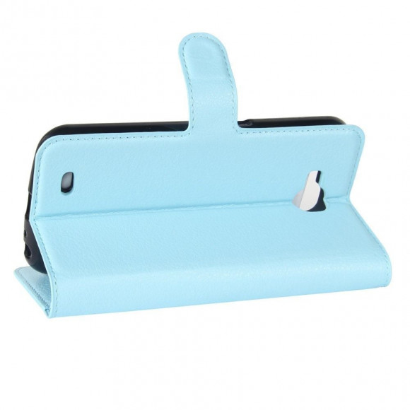Чехол с визитницей для LG X venture M710DS (голубой)