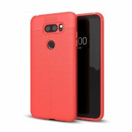 Чехол-накладка Litchi Grain для LG V30 (красный) Чехол-накладка Litchi Grain для LG V30 (красный)