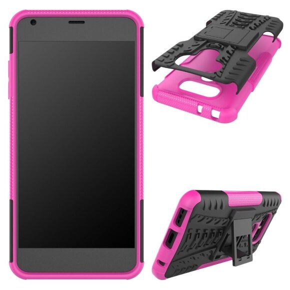 Чехол Hybrid Armor для LG G6 (черный + розовый) Чехол Hybrid Armor для LG G6 (черный + розовый)