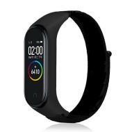 Нейлоновый ремешок для Xiaomi Mi Band 7 (черный)