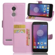 Чехол с визитницей для Lenovo K6 Power (розовый) Чехол с визитницей для Lenovo K6 Power (розовый)