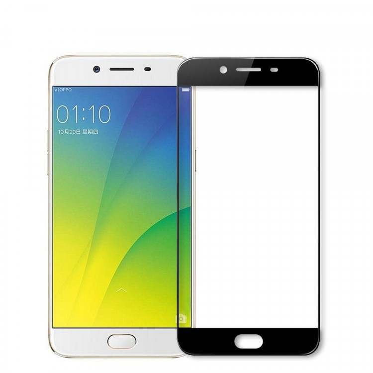 Защитное стекло 3D для Oppo R9s (черный)