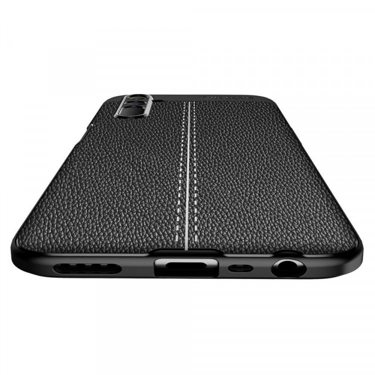 Чехол-накладка Litchi Grain для Realme 6 / Realme 6S (черный)