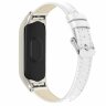 Кожаный ремешок для Xiaomi Mi Band 5 (белый)
