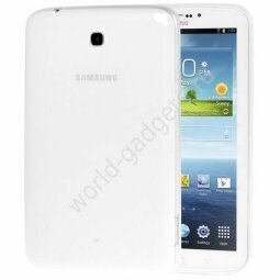 Пластиковый TPU чехол для Samsung Galaxy Tab 3 / P3200 (7.0") (белый)