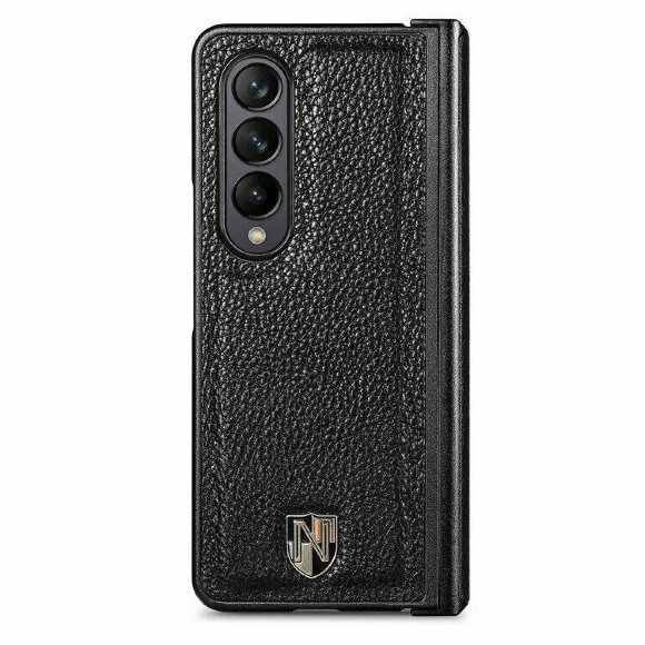 Чехол из натуральной кожи для Samsung Galaxy Z Fold4 (черный) Чехол из натуральной кожи для Samsung Galaxy Z Fold4 (черный)