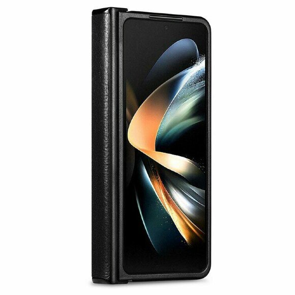 Чехол из натуральной кожи для Samsung Galaxy Z Fold4 (черный) Чехол из натуральной кожи для Samsung Galaxy Z Fold4 (черный)