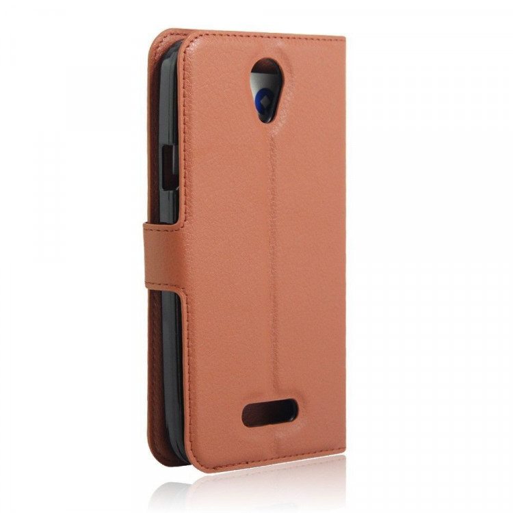 Чехол с визитницей для DOOGEE X6 / X6 Pro (коричневый)