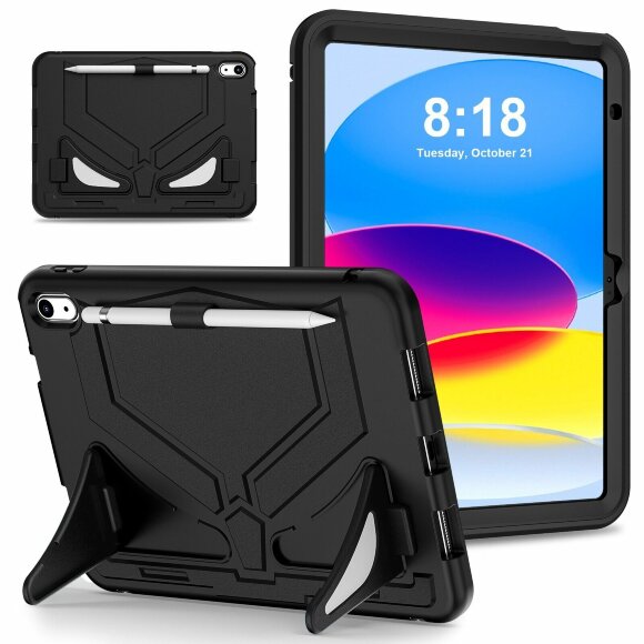 Чехол Shockproof Protective для iPad 10 2022 - 10,9 дюйма (черный)