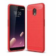 Чехол-накладка Carbon Fibre для Meizu M6s (красный)