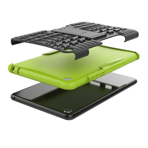 Чехол Hybrid Armor для Xiaomi Mi Pad 4 - 8 дюймов (черный + зеленый)