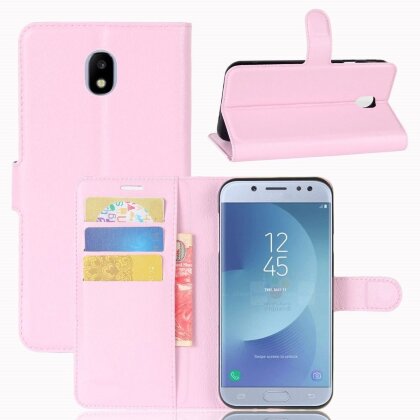 Чехол с визитницей для Samsung Galaxy J3 2017 (розовый)