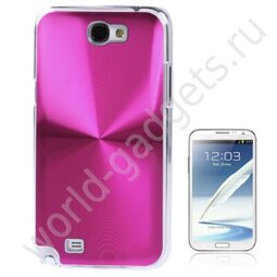 Алюминиевый чехол CD Style для Samsung Galaxy Note 2 / N7100 (розовый)