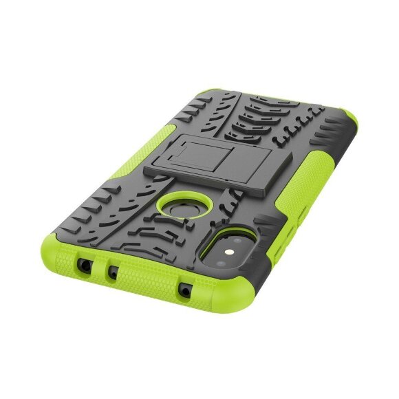 Чехол Hybrid Armor для Xiaomi Redmi Note 6 Pro (черный + зеленый)