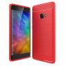 Чехол-накладка Carbon Fibre для Xiaomi Mi Note 2 (красный)