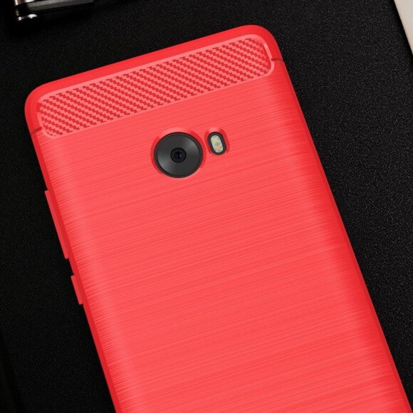 Чехол-накладка Carbon Fibre для Xiaomi Mi Note 2 (красный)