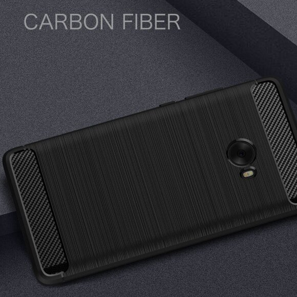 Чехол-накладка Carbon Fibre для Xiaomi Mi Note 2 (красный)