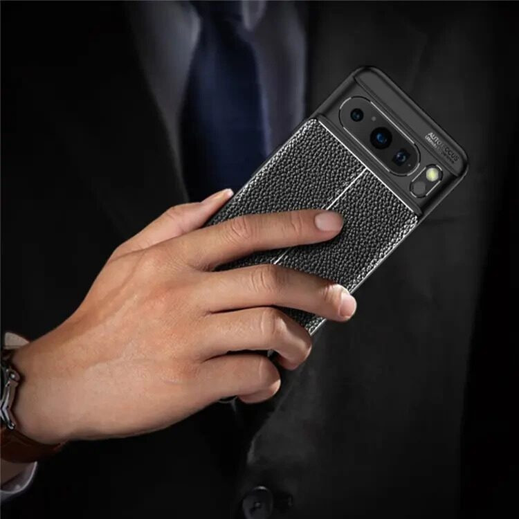 Чехол-накладка Litchi Grain для Google Pixel 8 Pro (черный)