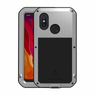 Гибридный чехол LOVE MEI для Xiaomi Mi 8 (серебряный) Гибридный чехол LOVE MEI для Xiaomi Mi 8 (серебряный)