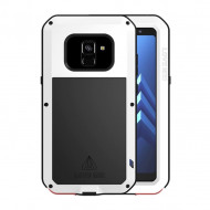 Гибридный чехол LOVE MEI для Samsung Galaxy A8 2018  (белый)