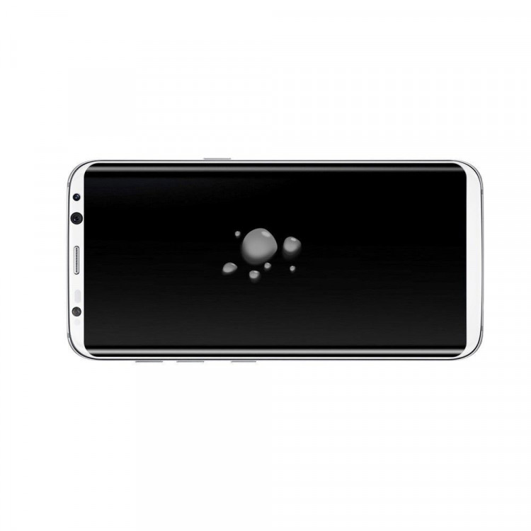 Защитное стекло 3D для Samsung Galaxy S8 (белый)