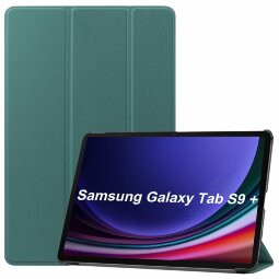 Планшетный чехол для Samsung Galaxy Tab S9 Plus (темно-зеленый)