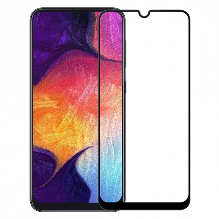 Защитное стекло 3D для Samsung Galaxy A50s / Galaxy A50 / Galaxy A40s / Galaxy A30 / Galaxy A30s / Galaxy A20 / Galaxy M30 (черный)