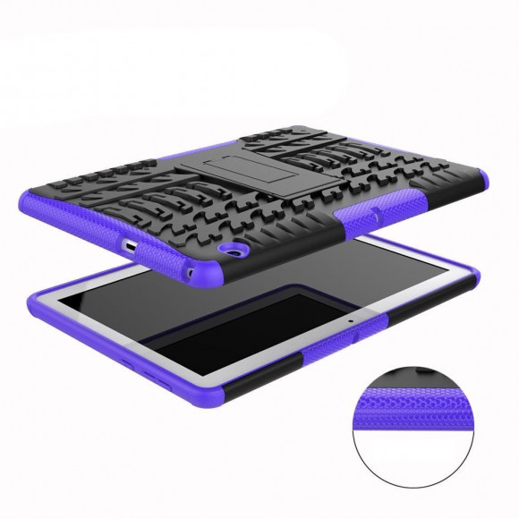 Чехол Hybrid Armor для Huawei MediaPad T3 10 (черный + фиолетовый)