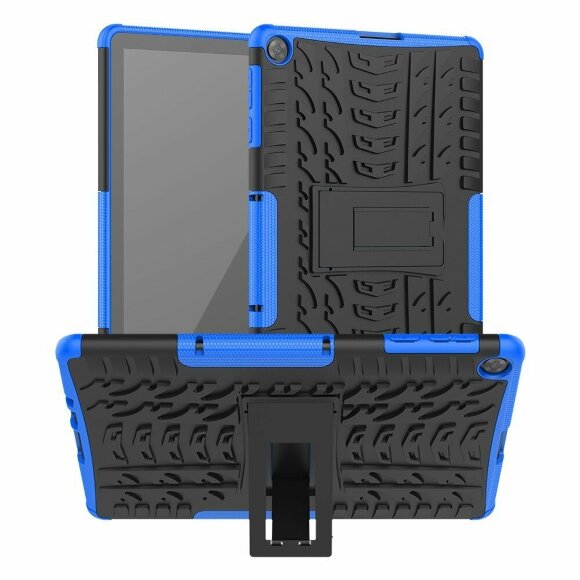 Чехол Hybrid Armor для Huawei MatePad T10 / T10s / C5e / C3 / Honor Pad X8 / X8 Lite / X6 (черный + голубой)