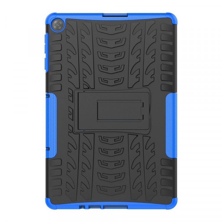 Чехол Hybrid Armor для Huawei MatePad T10 / T10s / C5e / C3 / Honor Pad X8 / X8 Lite / X6 (черный + голубой)