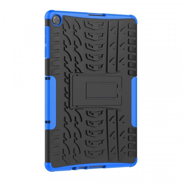 Чехол Hybrid Armor для Huawei MatePad T10 / T10s / C5e / C3 / Honor Pad X8 / X8 Lite / X6 (черный + голубой)