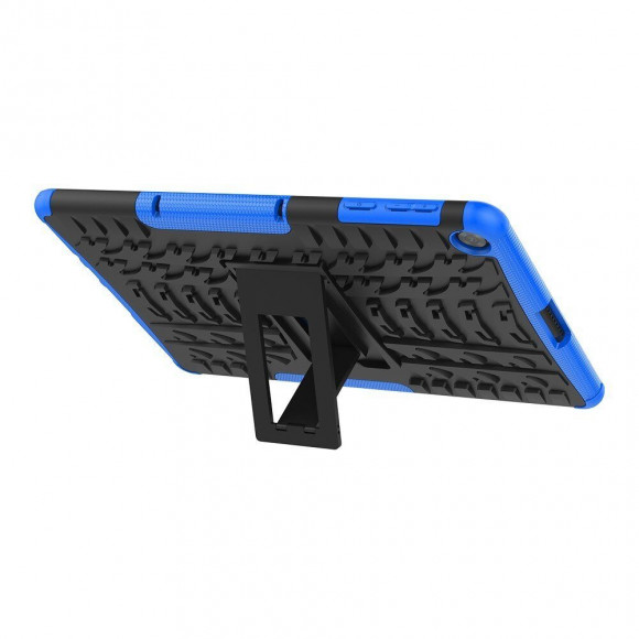 Чехол Hybrid Armor для Huawei MatePad T10 / T10s / C5e / C3 / Honor Pad X8 / X8 Lite / X6 (черный + голубой)