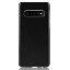 Кожаная накладка-чехол Litchi Texture для Samsung Galaxy S10+ (Plus) (черный)