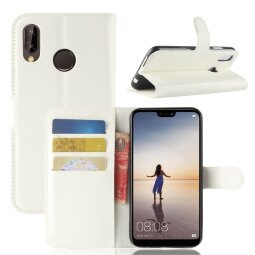 Чехол с визитницей для Huawei P20 Lite / nova 3e (белый)