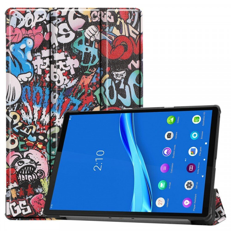 Чехол Smart Case для Lenovo Tab M10 Plus, TB-X606 - 10,3 дюйма (Graffiti)