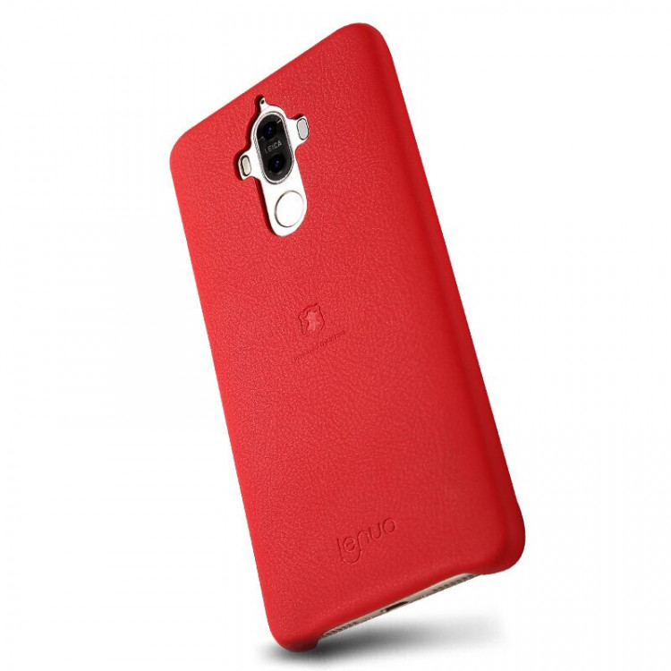 Кожаная накладка LENUO для Huawei Mate 9 (красный)