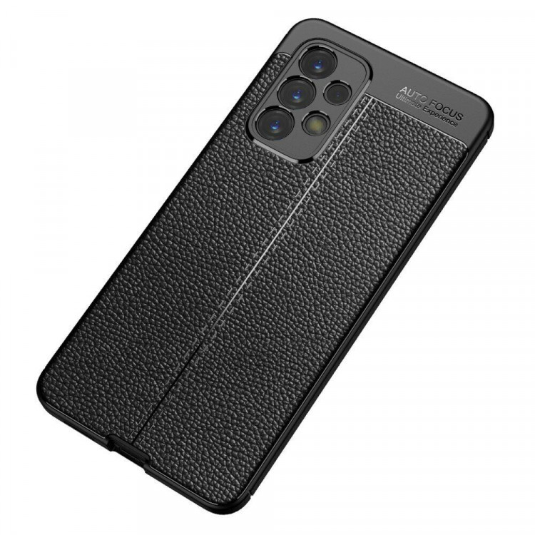 Чехол-накладка Litchi Grain для Samsung Galaxy A33 5G (черный)