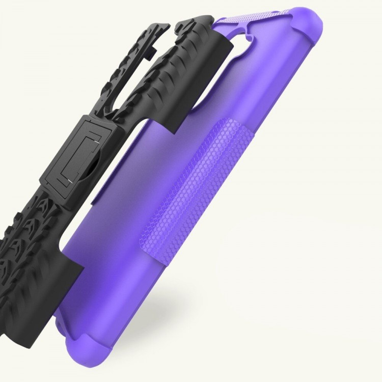 Чехол Hybrid Armor для Huawei Honor 6x 2016 (черный + фиолетовый)