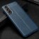 Чехол-накладка Litchi Grain для Samsung Galaxy S22 (темно-синий)
