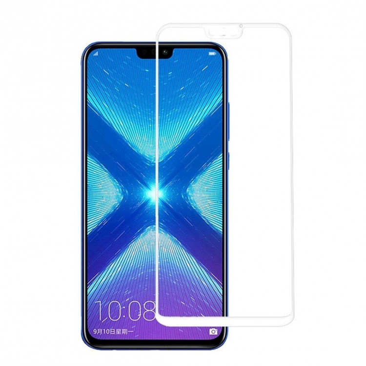 Защитное стекло 3D для Huawei Honor 8X (белый)